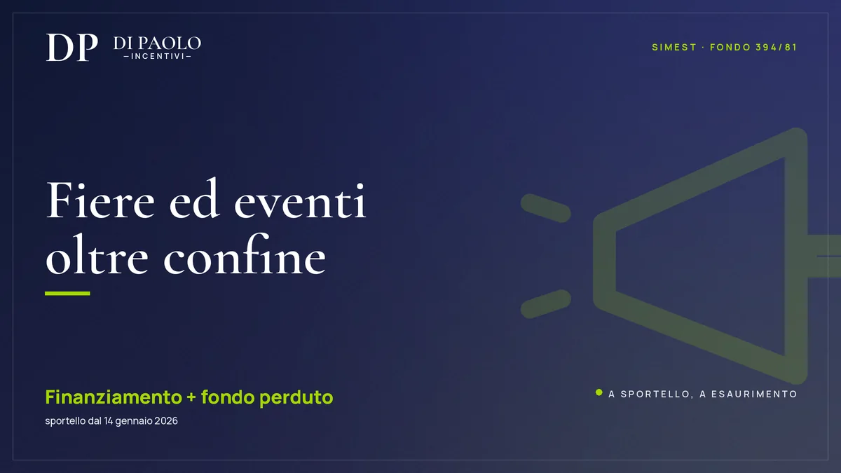SIMEST Fiere ed eventi: sostegno alla partecipazione internazionale