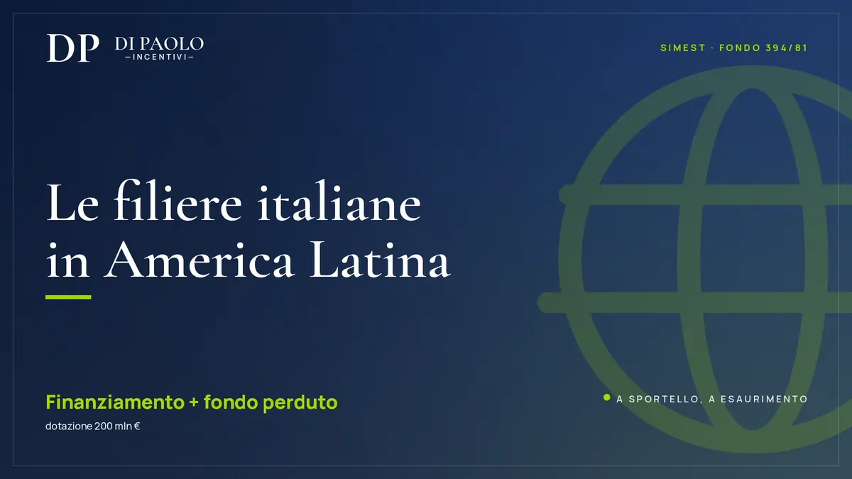 Competitività delle filiere italiane in America centrale o meridionale (SIMEST)