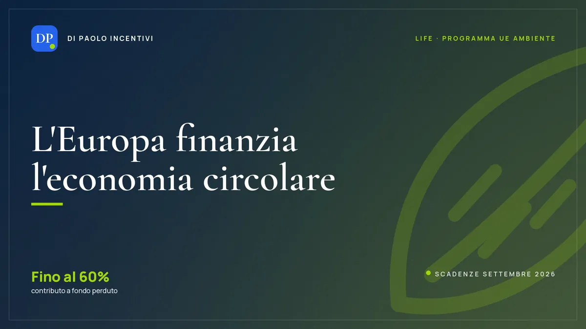 Lucia Di Paolo, progetti di economia circolare finanziati dal programma LIFE