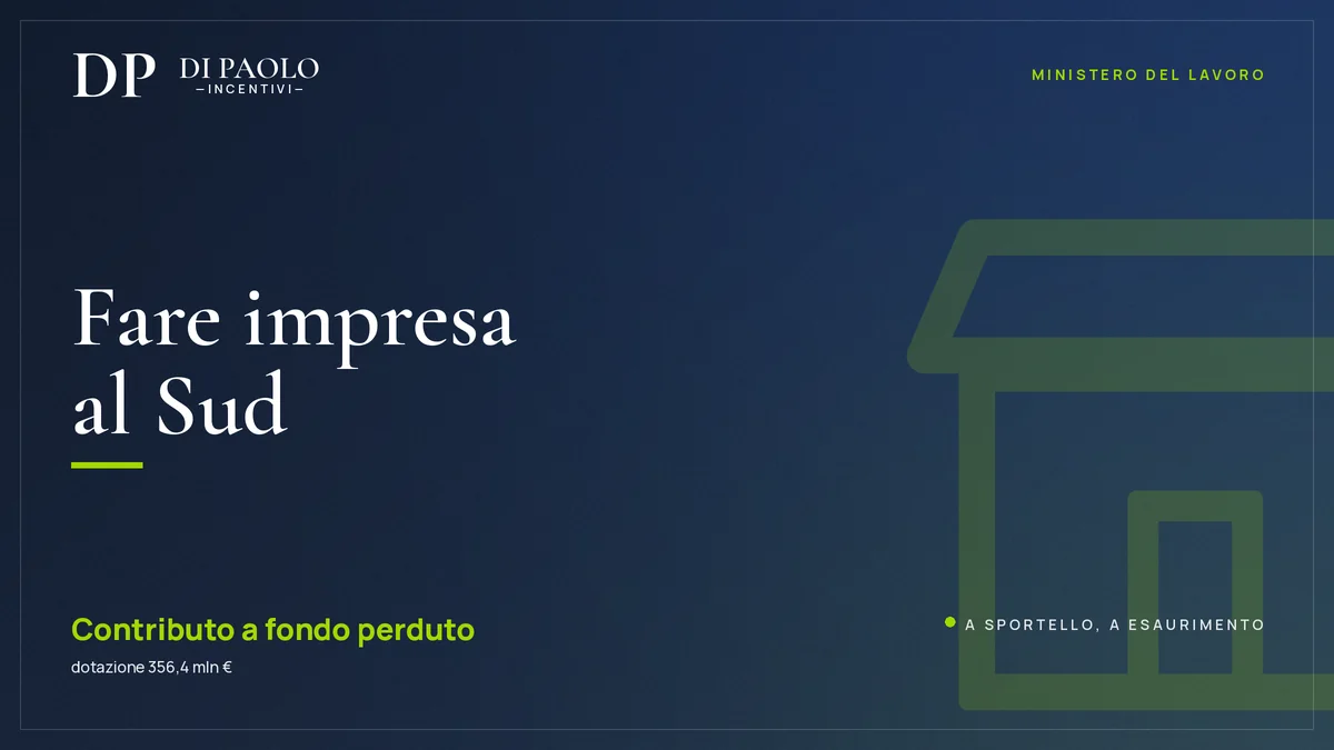 Resto al Sud 2.0: fondo perduto per fare impresa nel Mezzogiorno